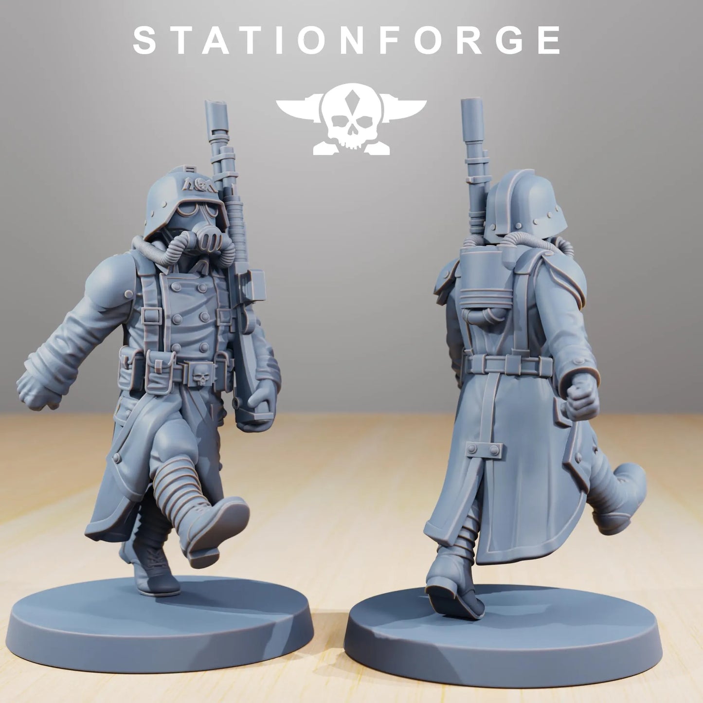 Grim Guard Marching Soldiers – Precision in Formation | Compatible with W40K/WG/SF