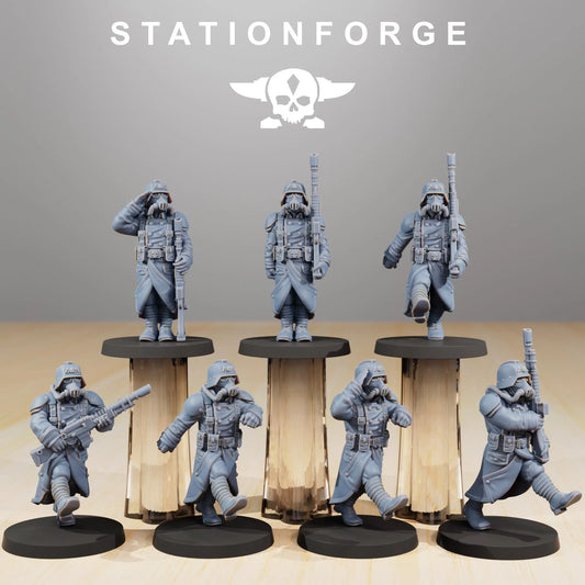 Grim Guard Marching Soldiers – Precision in Formation | Compatible with W40K/WG/SF