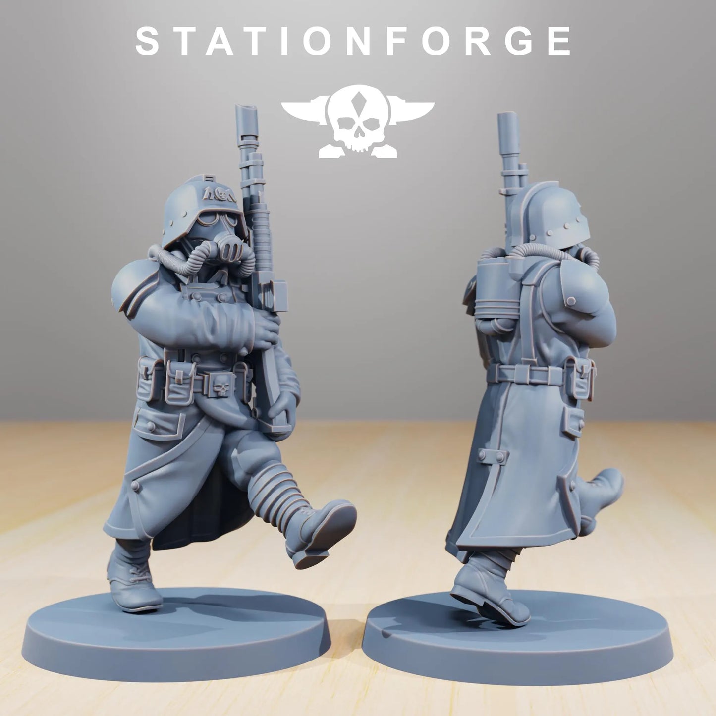 Grim Guard Marching Soldiers – Precision in Formation | Compatible with W40K/WG/SF