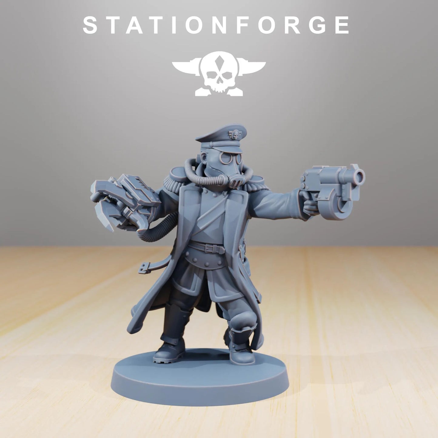 Grim Guard Officer – Lead with Power and Precision | Compatible with W40K/WG/SF