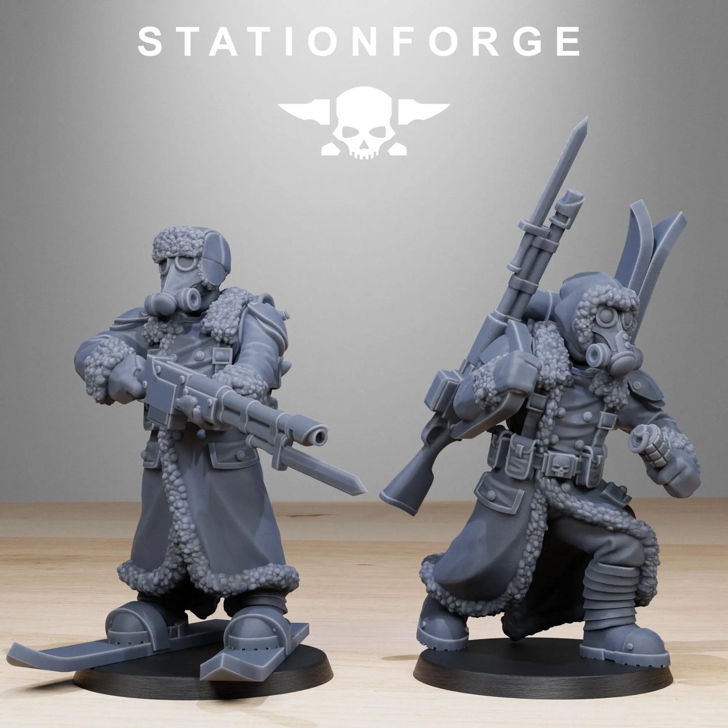 Grim Guard Frostwatch Skiers – Winter Warfare Specialists | Compatible with W40K/WG/SF