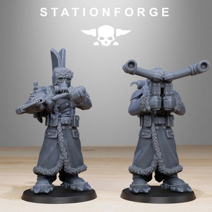Grim Guard Frostwatch Skiers – Winter Warfare Specialists | Compatible with W40K/WG/SF