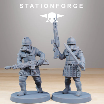 Grim Guard Vexillatio – The Iron Phalanx | Compatible with W40K/WG/SF