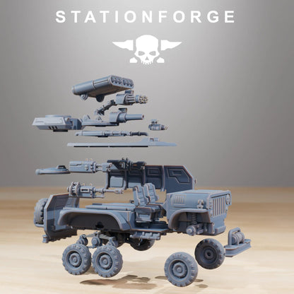Grim Guard Armored Vehicle - Ultimate Battlefield Transport | Compatible with W40K/WG/SF