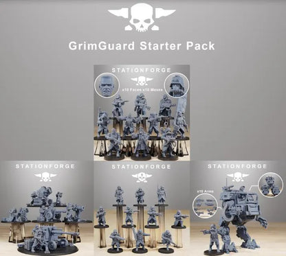 GrimGuard Starter Pack - Complete Army | Compatible with W40K/WG/SF