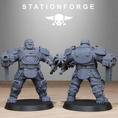Grim Guard Armored Mutants – Brute Force Reinforcements | Compatible with W40K/WG/SF