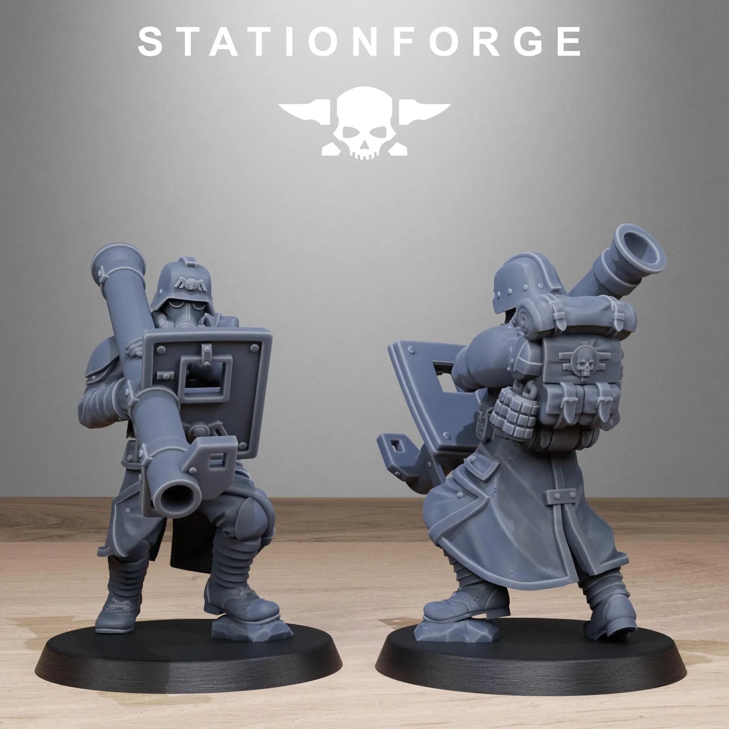 Grim Guard Rocketers – Explosive Heavy Weapons Specialists | Compatible with W40K/WG/SF