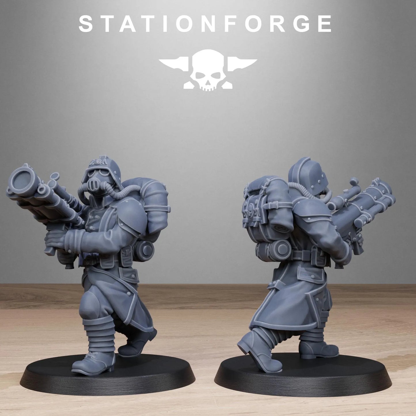Grim Guard Rocketers – Explosive Heavy Weapons Specialists | Compatible with W40K/WG/SF