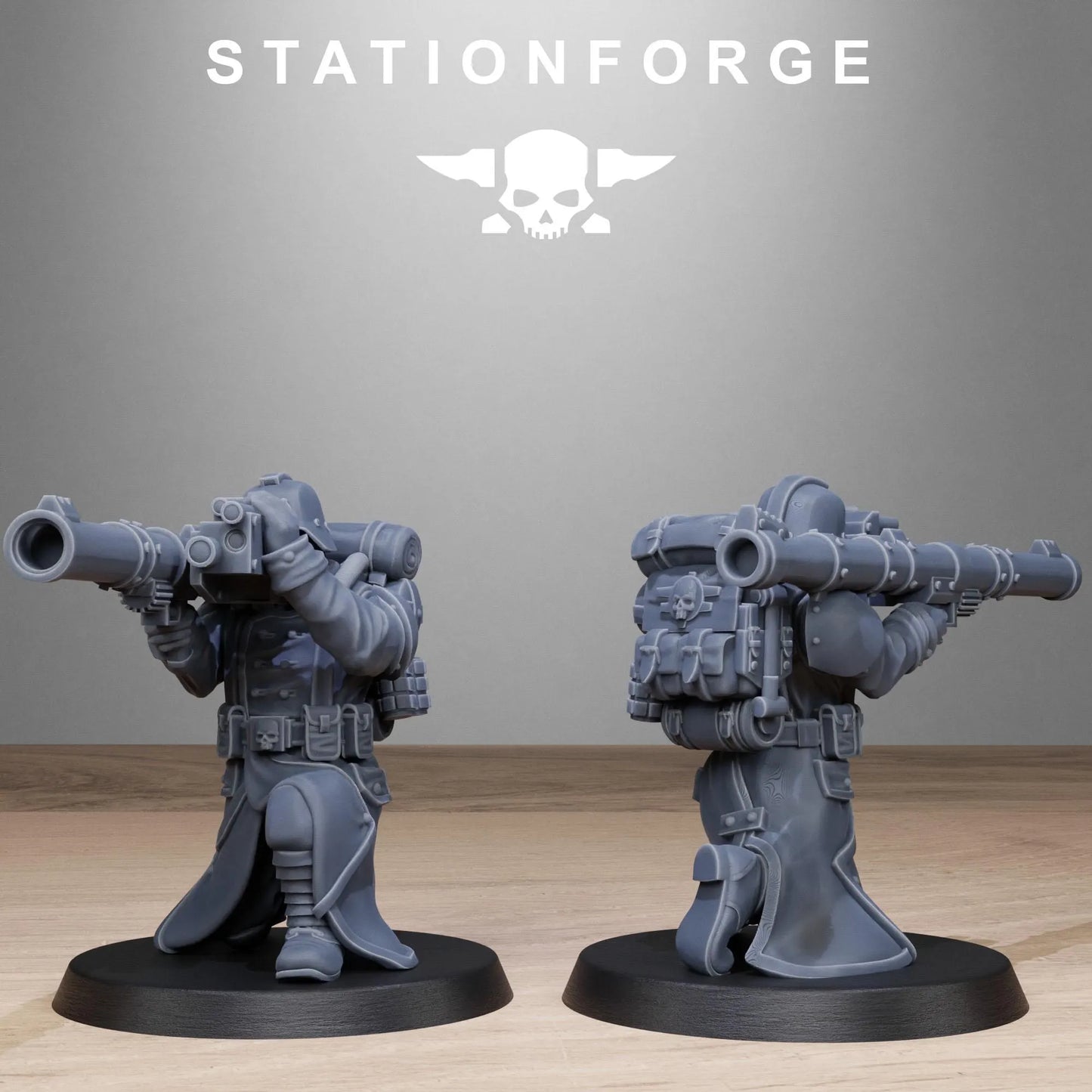 Grim Guard Rocketers – Explosive Heavy Weapons Specialists | Compatible with W40K/WG/SF