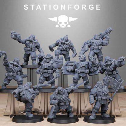 Grim Guard Jungle Fighters – Mutants | Compatible with W40K/WG/SF