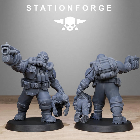Grim Guard Jungle Fighters – Mutants | Compatible with W40K/WG/SF