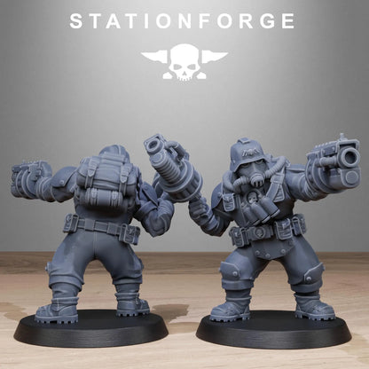 Grim Guard Jungle Fighters – Mutants | Compatible with W40K/WG/SF
