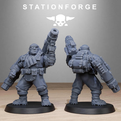 Grim Guard Jungle Fighters – Mutants | Compatible with W40K/WG/SF