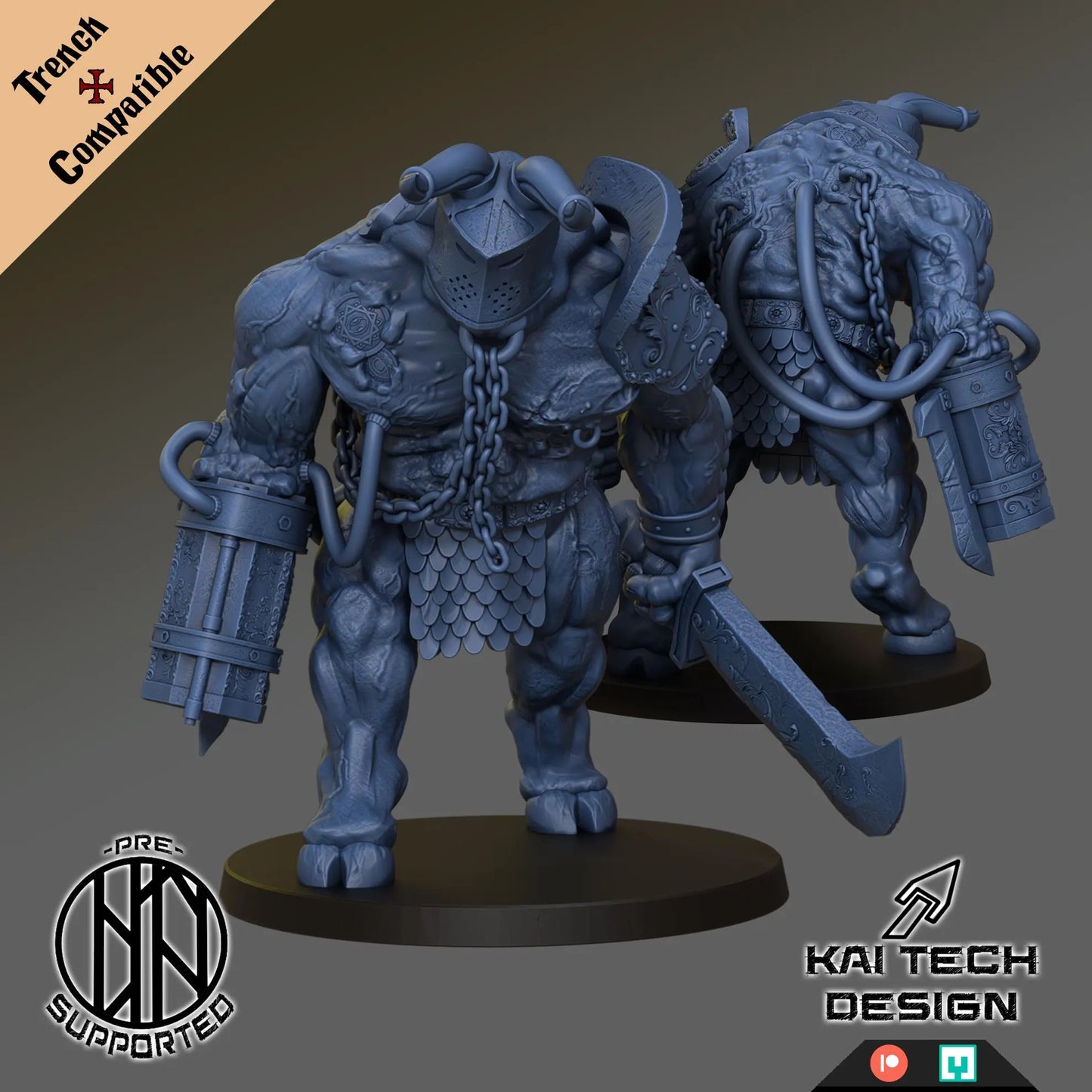 Sultanate Iron Bull - Trench Warband Miniatures | Compatible with Tabletop Wargames