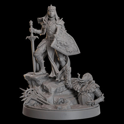Sigrith Andravos, Holy Champion - Malediction | Compatible with Tabletop Wargames