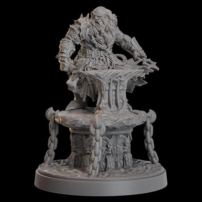 Auric Evenhand, Forge-Willed Warlord - Malediction | Compatible with Tabletop Wargames