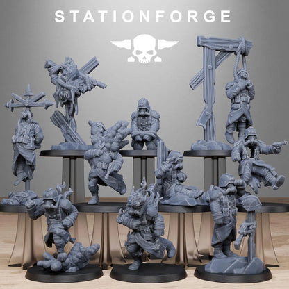 Grim Guard Objective Markers | Compatible with W40K/WG/SF