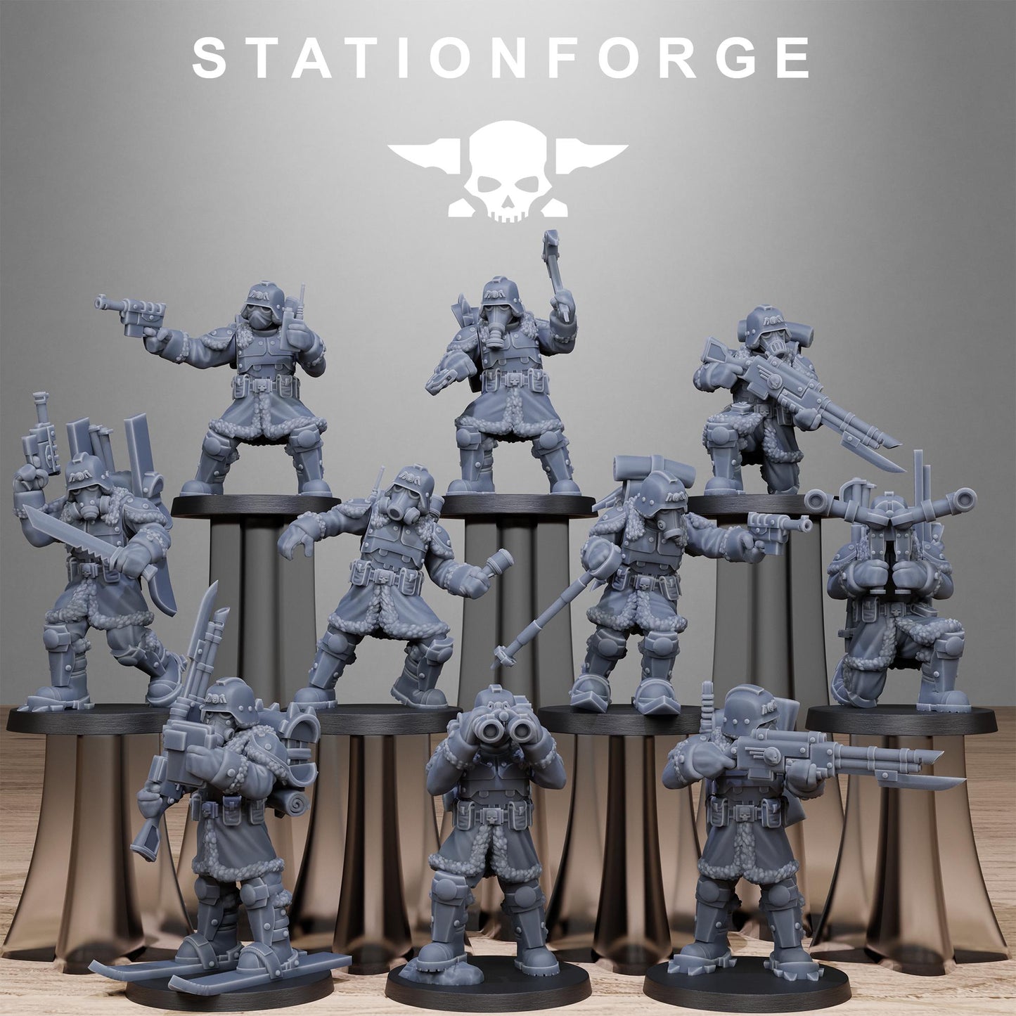 Grim Guard Vigils - Command & Specialist Troopers | Compatible with W40K/WG/SF