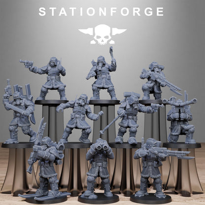 Grim Guard Vigils - Command & Specialist Troopers | Compatible with W40K/WG/SF