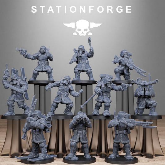 Grim Guard Vigils - Command & Specialist Troopers | Compatible with W40K/WG/SF