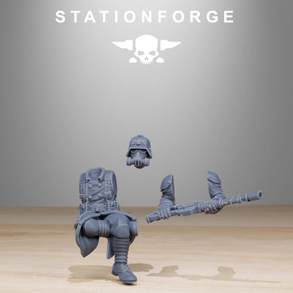Grim Guard Heavy Gunship Transport - Helicopter Drop Team | Compatible with W40K/WG/SF