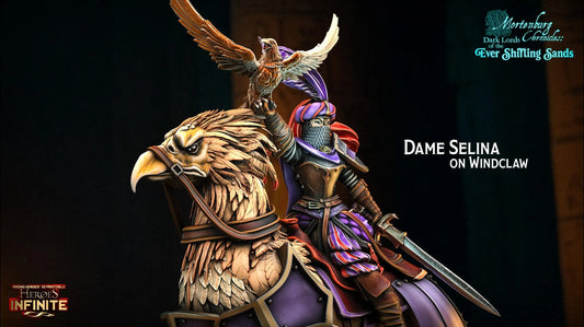 Dame Selina on Windclaw - Ever Shifting Sands | Compatible with Tabletop Wargames