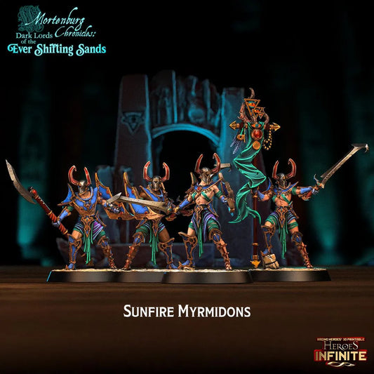 Sunfire Myrmidons - Ever Shifting Sands | Compatible with Tabletop Wargames