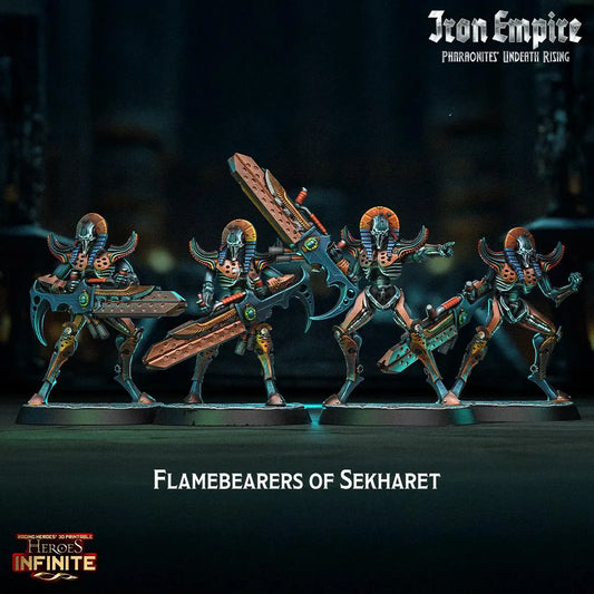 Flamebearers of Sekharet - Iron Empire | Compatible with Tabletop Wargames