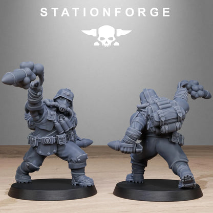 Grim Guard Jungle Fighters – Mutants | Compatible with W40K/WG/SF