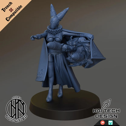 Heretic Witch, War Priestess - Trench Warband Miniatures | Compatible with Tabletop Wargames