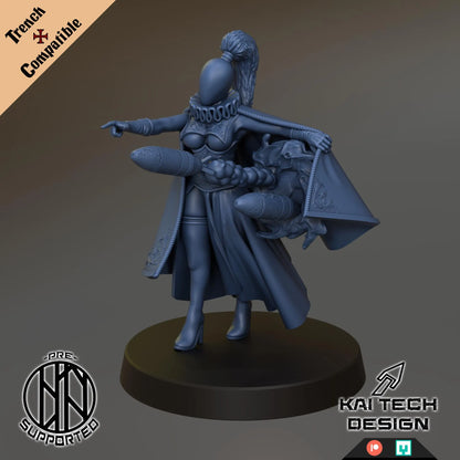 Heretic Witch, War Priestess - Trench Warband Miniatures | Compatible with Tabletop Wargames
