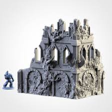 Infected Ruins – Complete Terrain Set for Skirmish Wargames | For D&D Campaigns & Tabletop Games