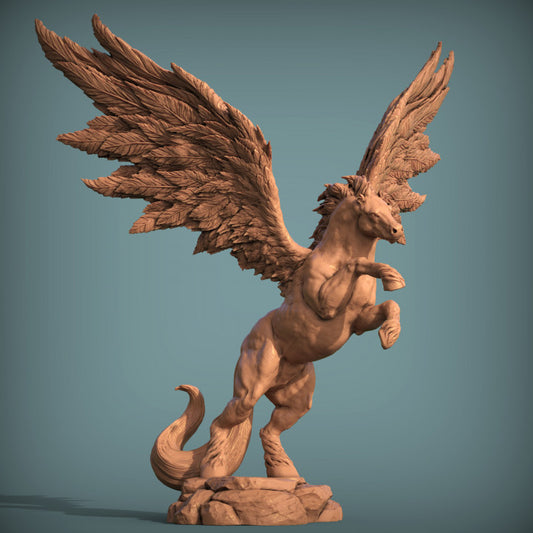 Pegasus: 3D Resin Printed DnD (D&D) Pathfinder Miniatures