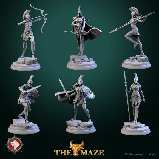 Amazon Warriors Set - For D&D Campaigns & Tabletop Games