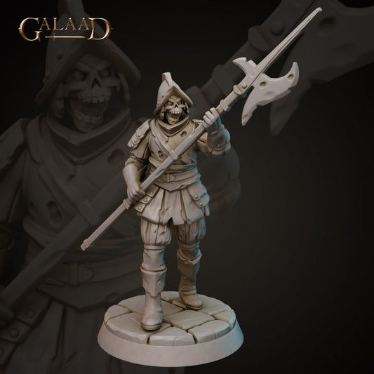 Cursed Conquistador v2: 3D Resin Printed DnD (D&D) Pathfinder Miniatures