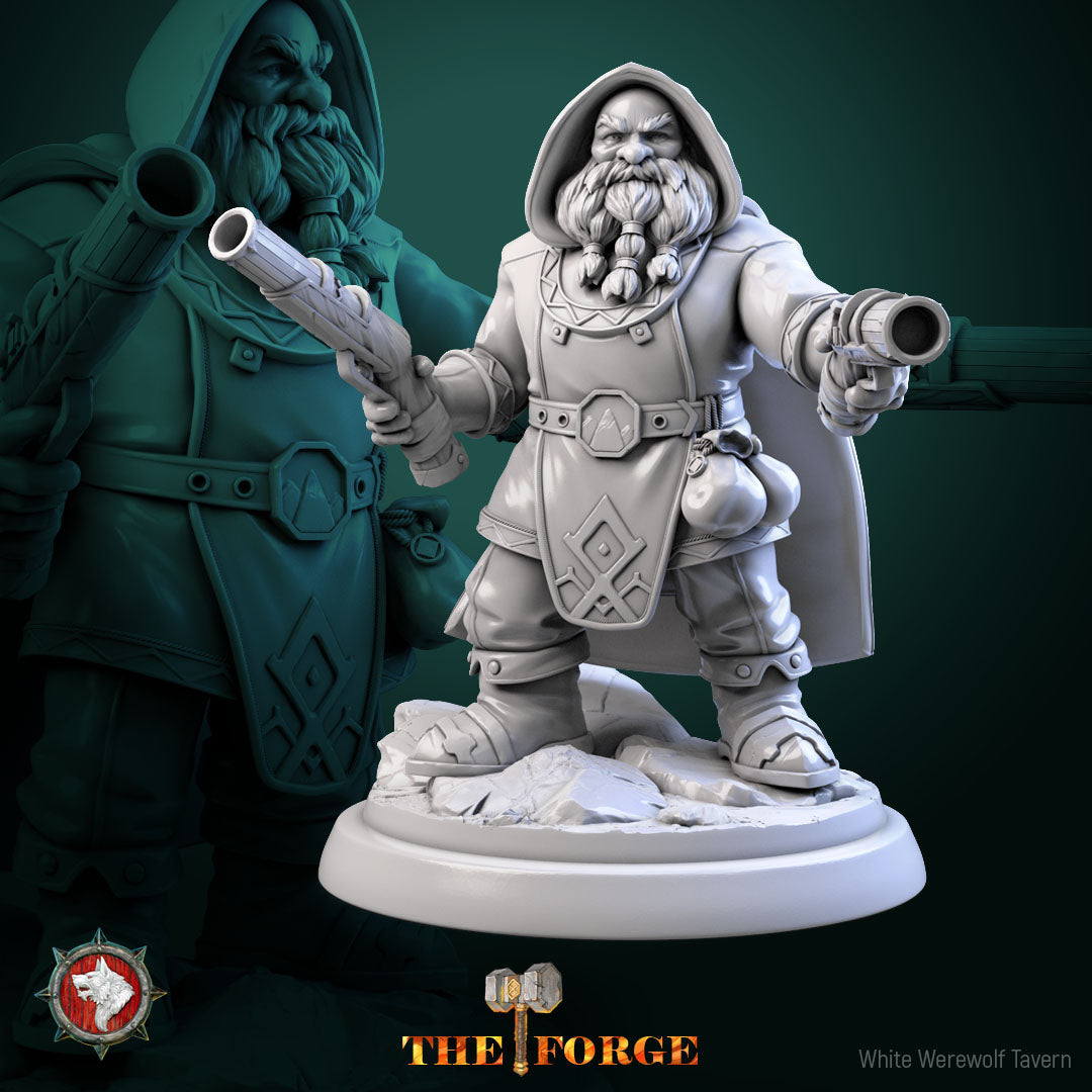 Dwarf Gunslinger Set v2- For D&D Campaigns & Tabletop Games