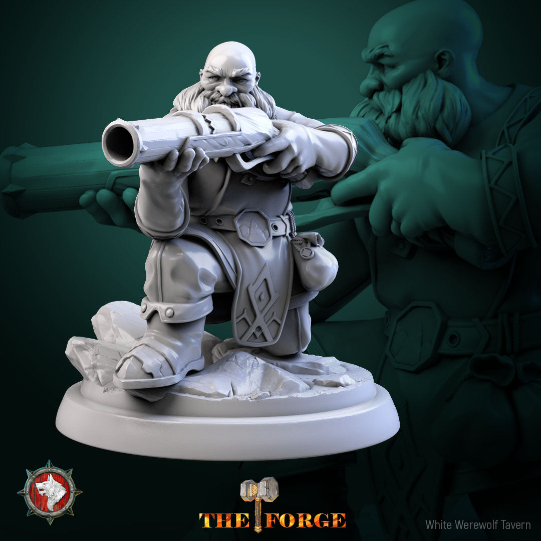 Dwarf Gunslinger Set v3- For D&D Campaigns & Tabletop Games