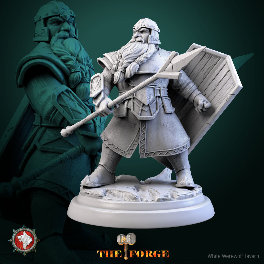 Heavy Armored Dwarves Set v4- For D&D Campaigns & Tabletop Games