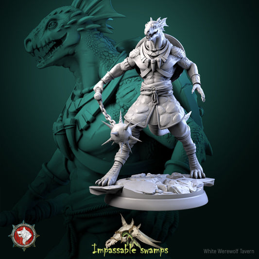 Lizardfolk Warrior v3- For D&D Campaigns & Tabletop Games