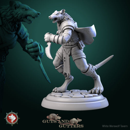 Rat Female Assassin v5  - For D&D Campaigns & Tabletop Games