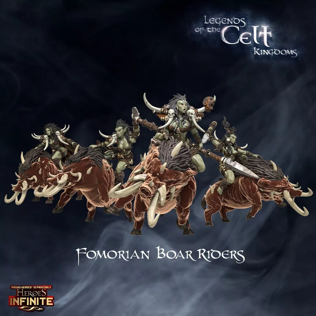 Fomorian Boar Riders (4-Rider Unit)