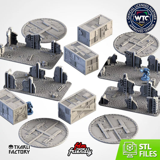 Post-Apocalyptic WTC Set 02 - Official WTC Approved Terrain | For D&D Campaigns & Tabletop Games