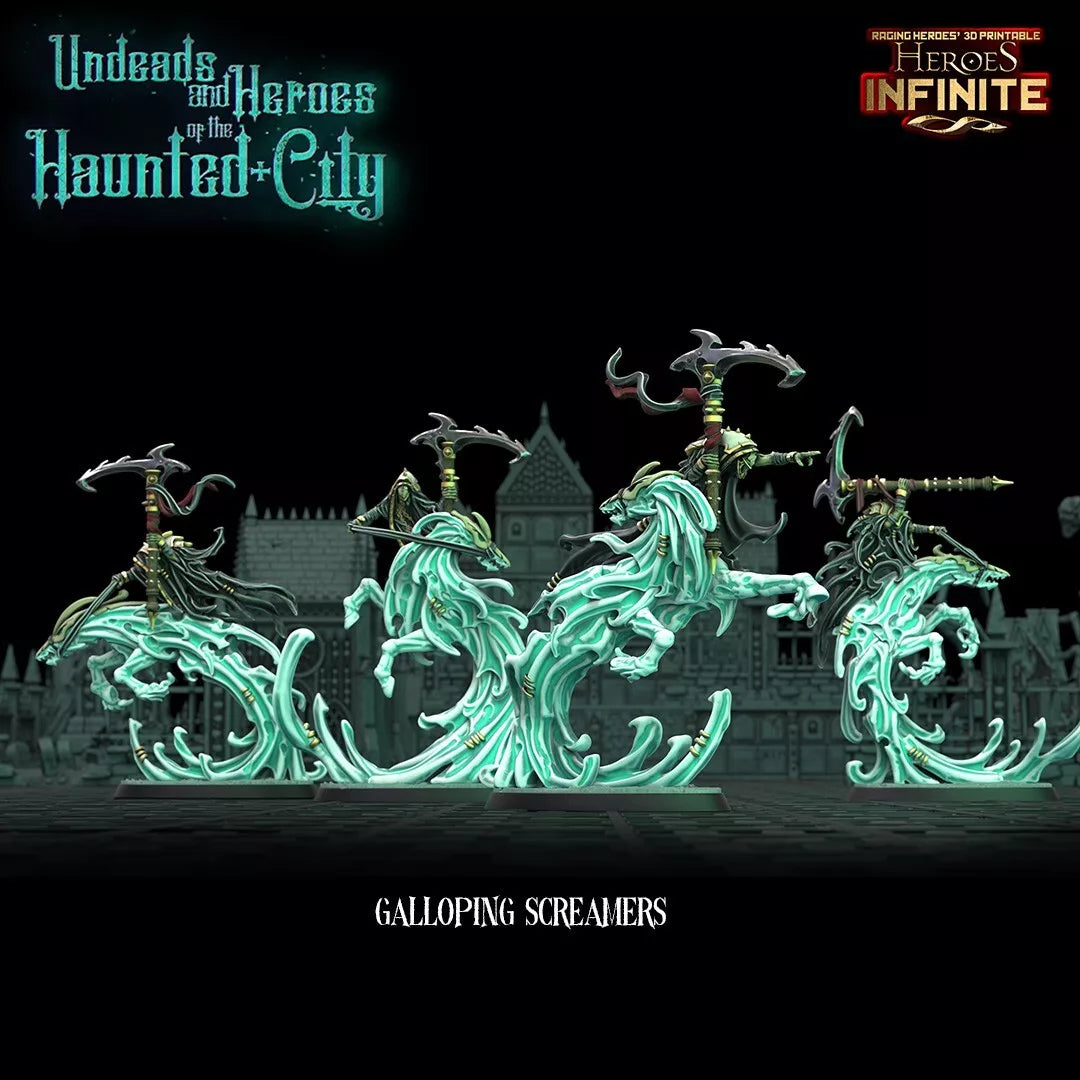 Galloping Screamers, 5-Man Squad - The Haunted City | Compatible with Tabletop Wargames