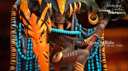 Queen M'Bisha, Sovereign of the Wa'Kura Tribe - Wa'Kura's Termigants | Compatible with Tabletop Wargames