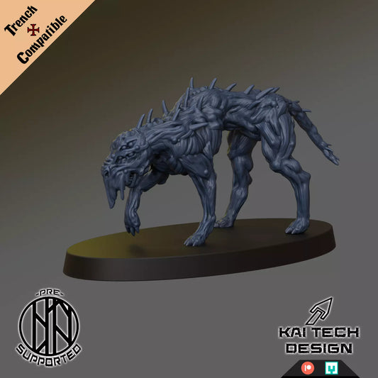 Grail Hounds (4-Hound Set) - Trench Warband Miniatures | Compatible with Tabletop Wargames