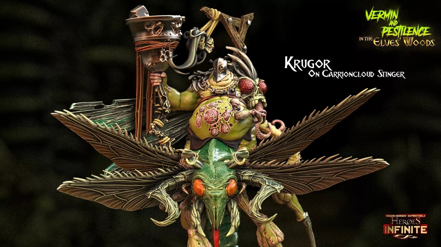 Krugor on Carrioncloud Stinger - Vermin and Pestilence | Compatible with Tabletop Wargames