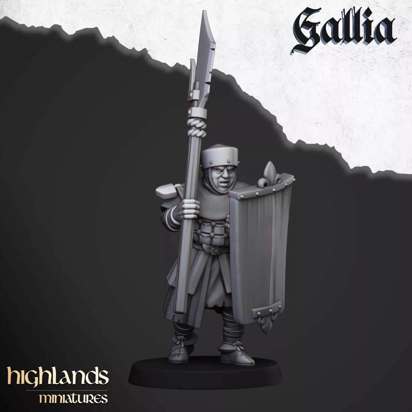 Gallia Men at Arms - Highlands Miniatures | Compatible with OW, WFB, AOF, and More