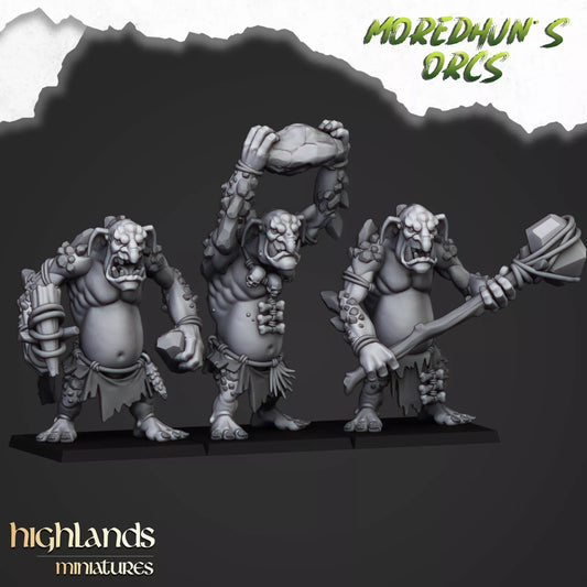 Fantasy Wargaming Orc Cave Trolls | Compatible with OW, WFB, AOF, and More