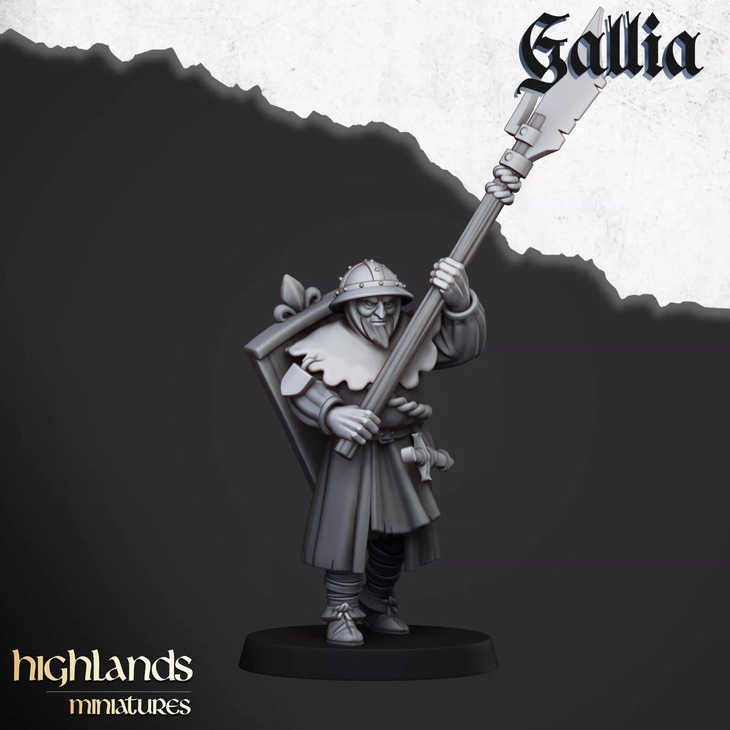 Gallia Men at Arms - Highlands Miniatures | Compatible with OW, WFB, AOF, and More