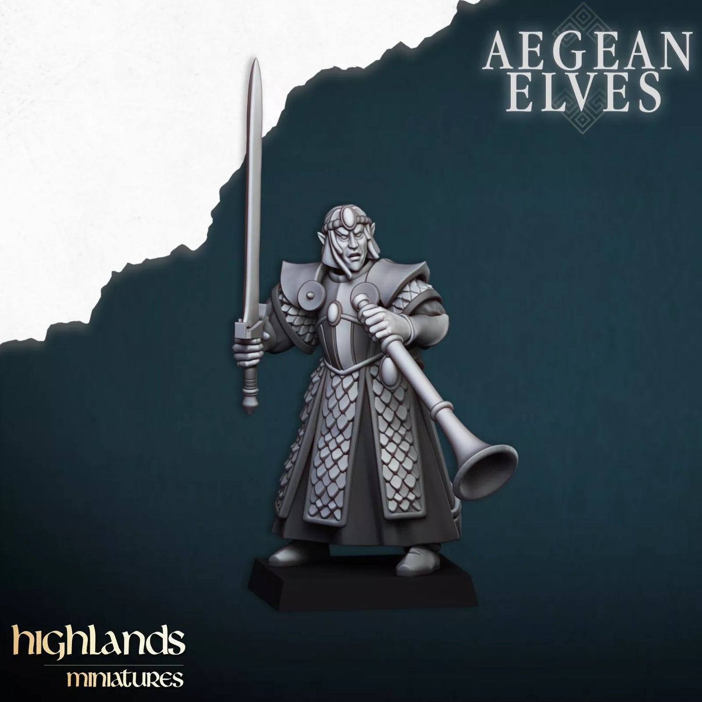 Aegean Elves Swords of Messara - Elite 15-Man Unit | Compatible with OW, WFB, AOF, and More